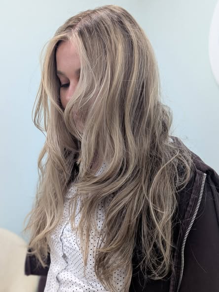 Smooth, glossy lengths after a keratin treatment
